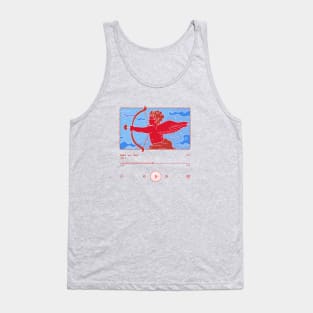 Love Cupid Playlist Logo Design Tank Top